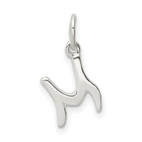 Initial M Charm Pendant in Real 925 Sterling Silver
