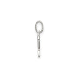 Sterling Silver Letter P Pendant Charm, Lowercase Initial, Minimalist Monogram Jewelry