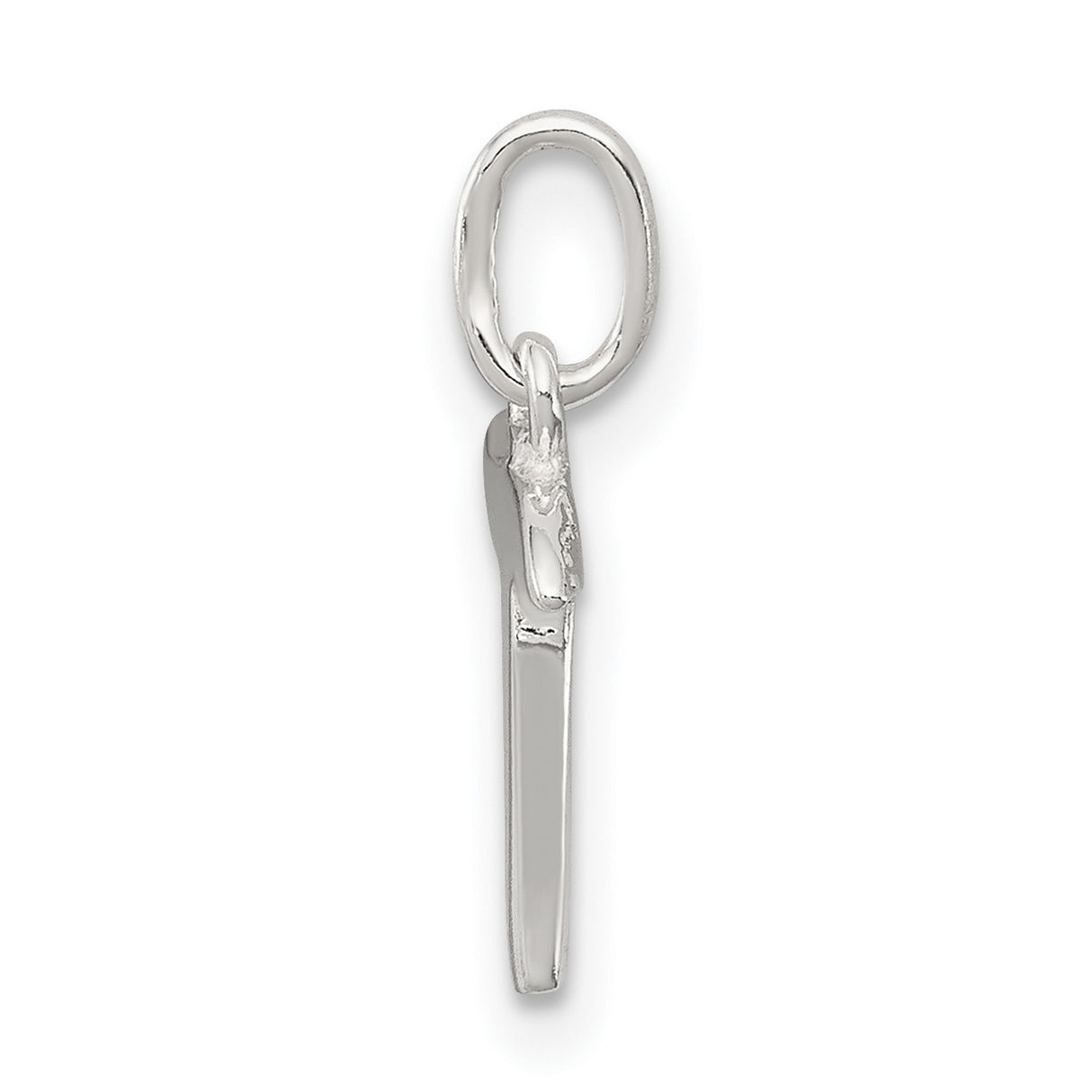 Initial T Charm Pendant in Real 925 Sterling Silver