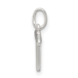 Initial T Charm Pendant in Real 925 Sterling Silver