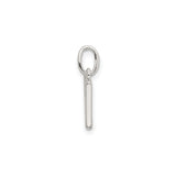 Sterling Silver Letter W Pendant, Script Alphabet Charm for Women or Unisex Wear