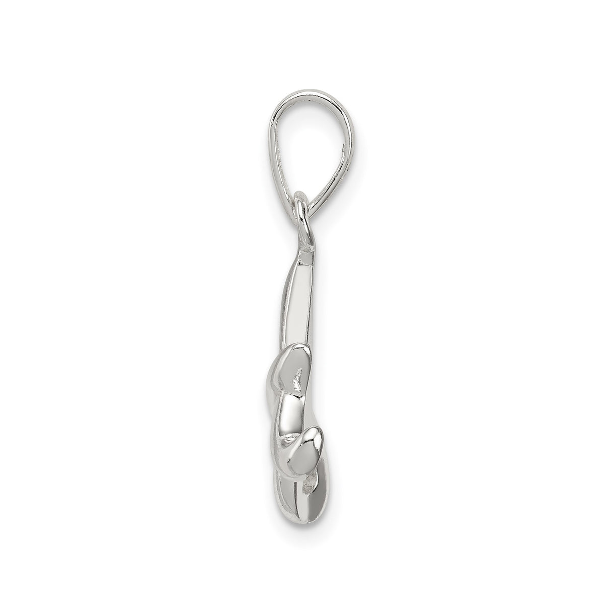 Sterling Silver Initial A Pendant Charm, Cursive Script Letter Monogram Design