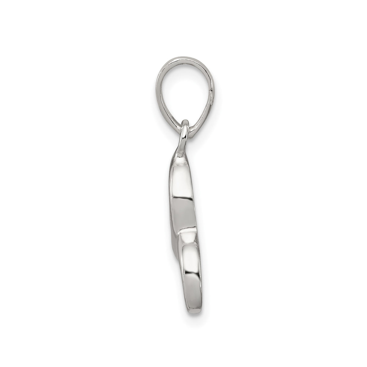 Sterling Silver Pendant with Openwork Hand and ASL ILY Symbol, American Sign Language Theme