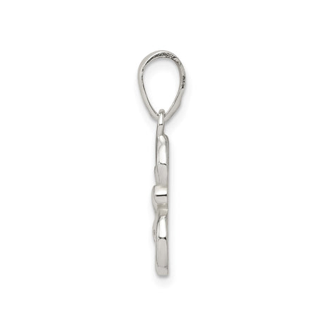 Sterling Silver Pendant with Flowing Swirl Design Symbolizing Eternal Love and Unity