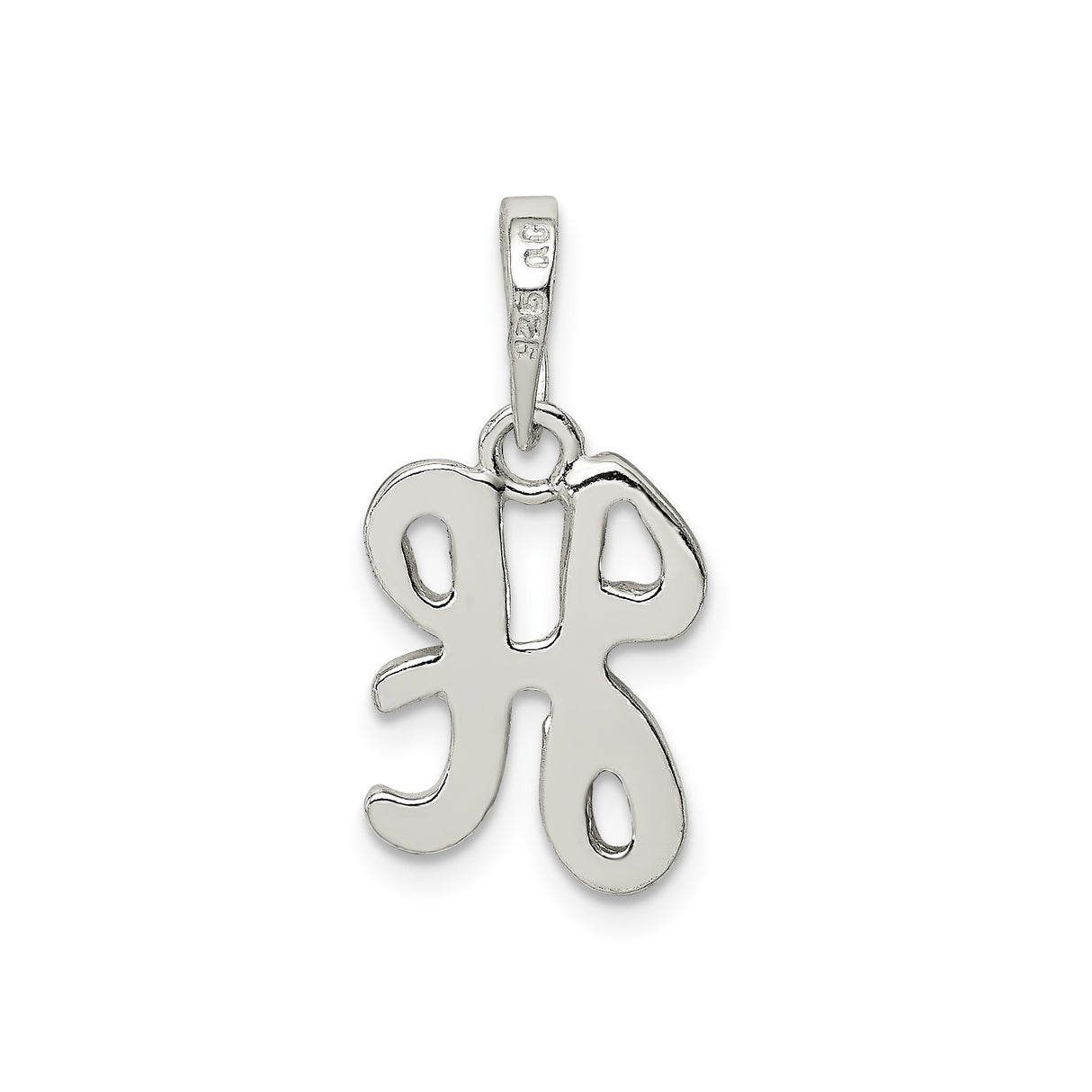Sterling Silver Pisces Zodiac Pendant, Celestial Symbol Charm for Women or Unisex