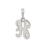 Sterling Silver Pisces Zodiac Pendant, Celestial Symbol Charm for Women or Unisex