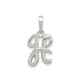 Sterling Silver Pisces Zodiac Pendant, Celestial Symbol Charm for Women or Unisex