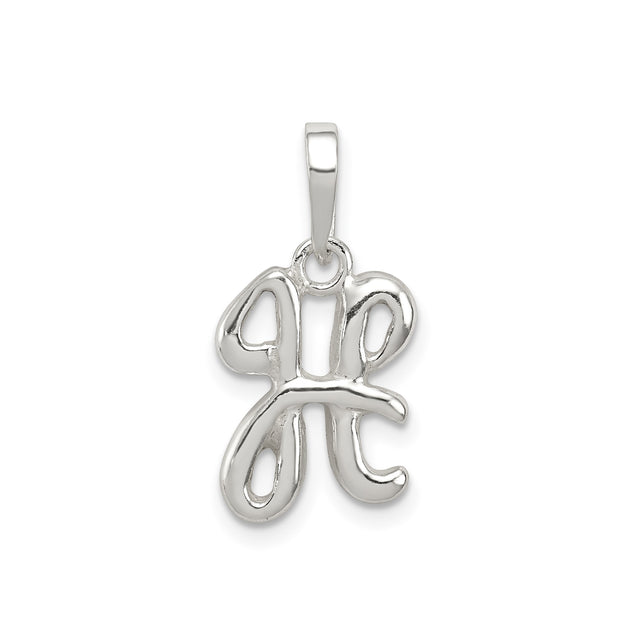 Sterling Silver Pisces Zodiac Pendant, Celestial Symbol Charm for Women or Unisex
