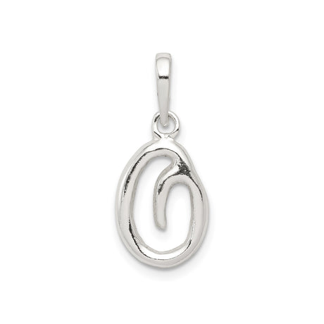 Sterling Silver Ichthys Fish Pendant, Abstract Christian Symbol Jewelry for Women or Unisex Wear