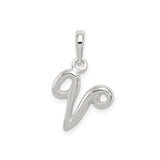 Sterling Silver Aries Pendant with Polished Zodiac Symbol, Fire Sign Astrology Charm for Women