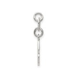 Sterling Silver Crescent Moon Pendant, Polished Minimalist Celestial Jewelry for Women