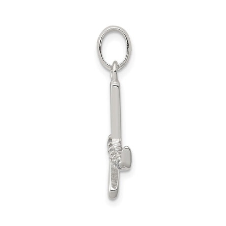 Sterling Silver Chai Pendant with Cubic Zirconia, Hebrew Symbol Judaica Jewelry