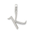 Sterling Silver Chai Pendant with Cubic Zirconia, Hebrew Symbol Judaica Jewelry