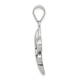 Sterling Silver Fleur-de-Lis Pendant, Gothic Medieval Royal Charm for Men or Women