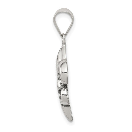 Sterling Silver Fleur-de-Lis Pendant, Gothic Medieval Royal Charm for Men or Women