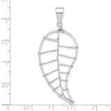 Sterling Silver Angel Wing Pendant, Abstract Feather Wire Design, Spiritual Boho Protection Jewelry