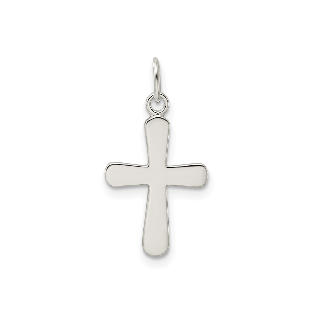 Sterling Silver Cross Pendant, Minimalist Unisex Design, Modern Spiritual Style