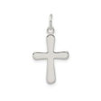 Sterling Silver Cross Pendant, Minimalist Unisex Design, Modern Spiritual Style