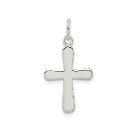 Sterling Silver Cross Pendant, Minimalist Unisex Design, Modern Spiritual Style