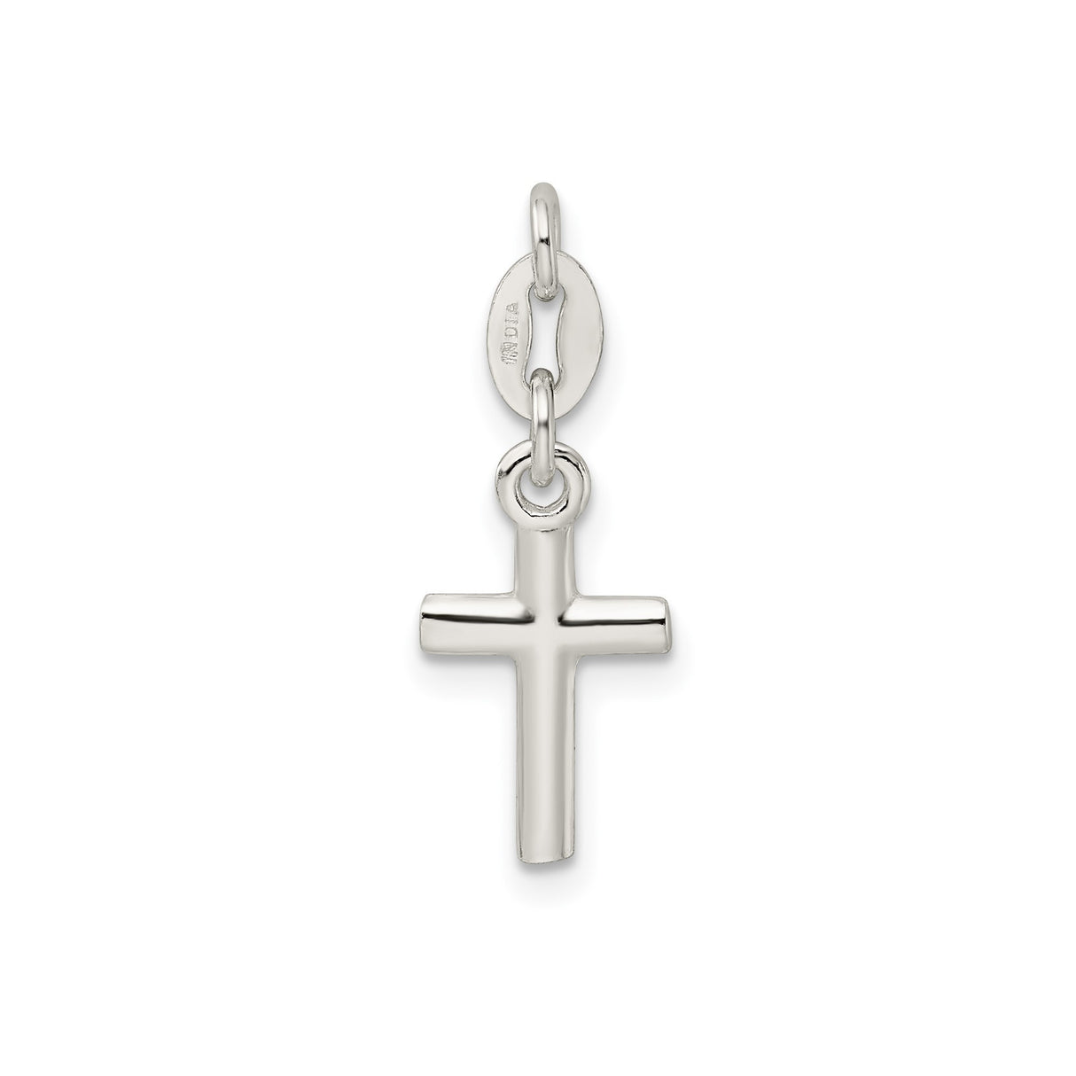 Sterling Silver Cross Pendant with Sleek Minimalist Design for Men and Women