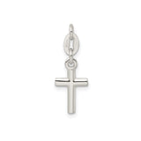 Sterling Silver Cross Pendant with Sleek Minimalist Design for Men and Women