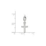 Sterling Silver Cross Pendant with Sleek Minimalist Design for Men and Women