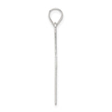 Sterling Silver Cross Pendant with Sleek Geometric Design for Men and Women