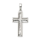 Sterling Silver Cross Pendant with High Polish Finish, Clean Symmetrical Design