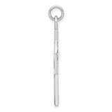 Antiqued Cross Charm Pendant in Real 925 Sterling Silver