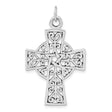Antiqued Cross Charm Pendant in Real 925 Sterling Silver