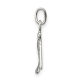 Sterling Silver Dove Pendant with Open Wings, Christian Symbol of Peace and Hope
