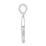 Ichthus Fish With Yellow Mustard Seed Charm Pendant in Real 925 Sterling Silver