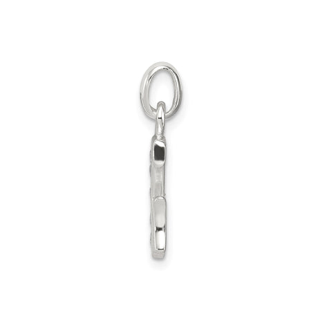 Sterling Silver Letter G Pendant with Cubic Zirconia, Dainty Alphabet Charm for Women