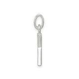 Sterling Silver K Initial Pendant with Cubic Zirconia, Dainty Letter Charm Jewelry