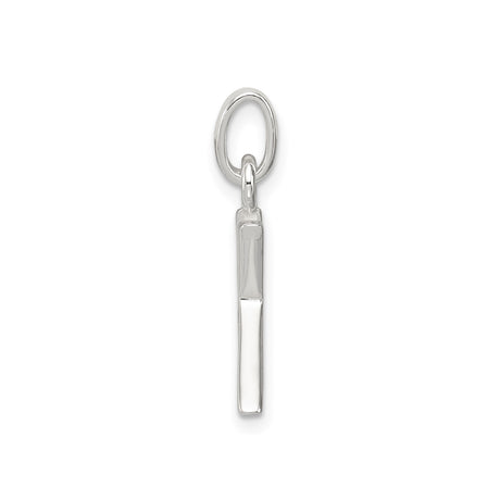 Sterling Silver K Initial Pendant with Cubic Zirconia, Dainty Letter Charm Jewelry