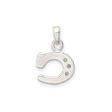 CZ Initial C Charm Pendant in Real 925 Sterling Silver