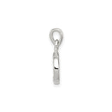 CZ Initial D Charm Pendant in Real 925 Sterling Silver