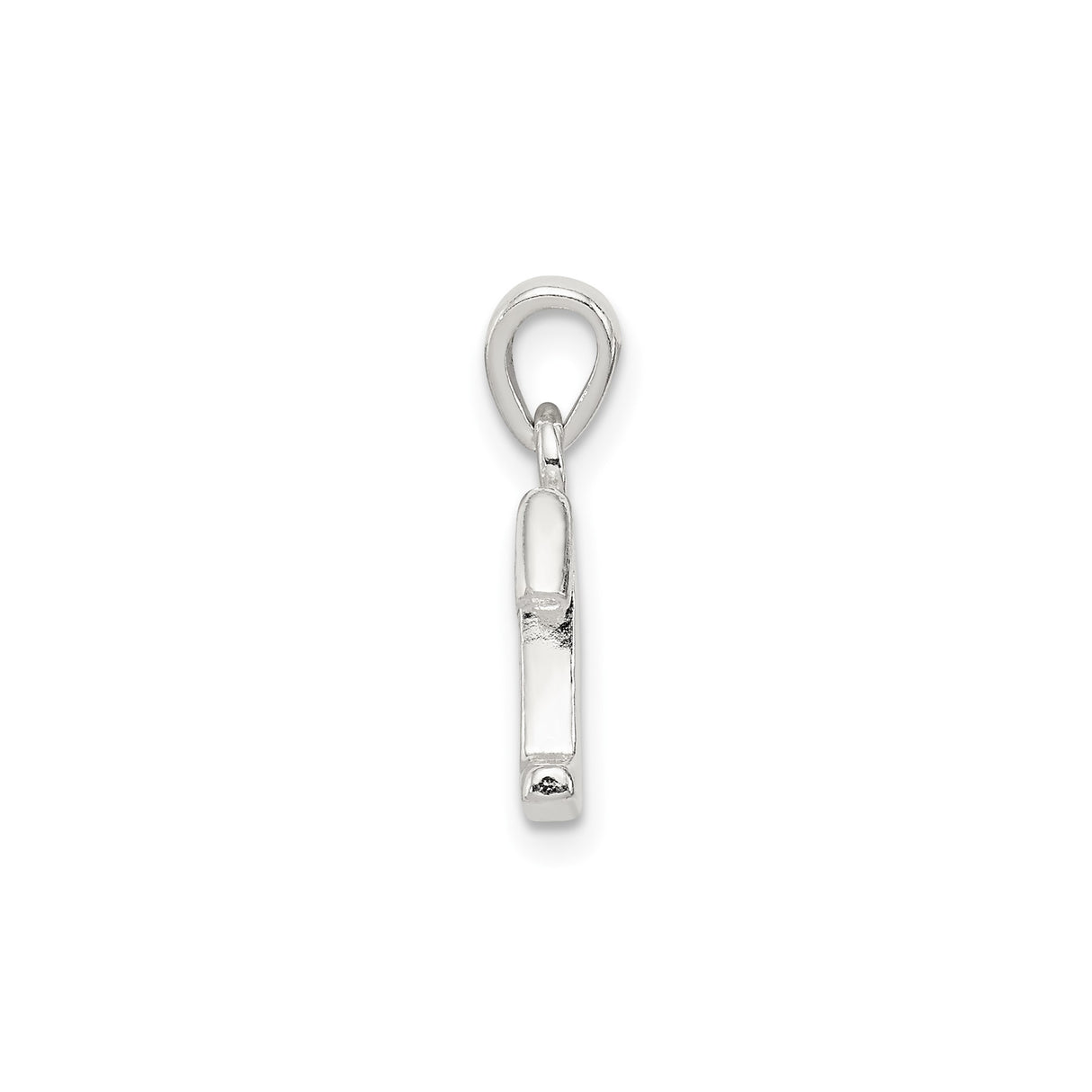 Sterling Silver Tau Cross Pendant with Cubic Zirconia, Franciscan Christian Jewelry
