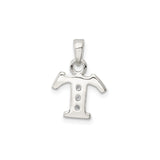 Sterling Silver Tau Cross Pendant with Cubic Zirconia, Franciscan Christian Jewelry