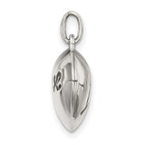 Sterling Silver Heart Pendant with Love Symbol, Romantic Charm for Women