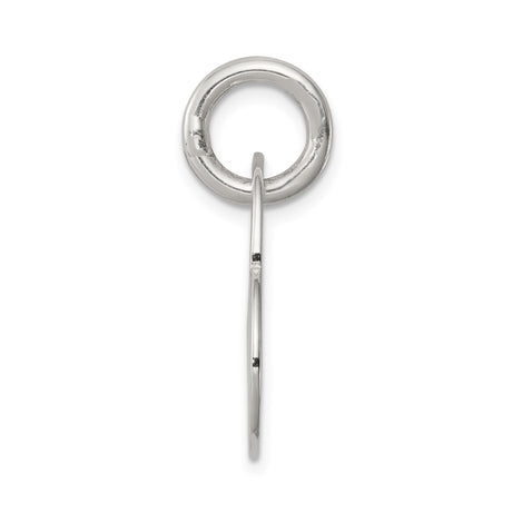 Sterling Silver Heart Shaped Pendant with Open Cutout Design, Romantic Style for Women