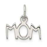 Sterling Silver Pendant with Heartbeat Design, Minimalist Mom Jewelry for Women