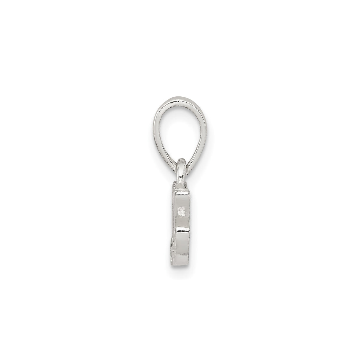 Sterling Silver Mom Pendant with Cubic Zirconia, Cursive Script Family Jewelry for Women