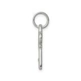 Sterling Silver Key Pendant with Vintage Heart Design, Symbolic Charm for Women
