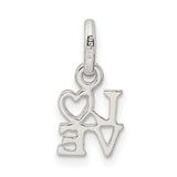 Love Charm Pendant in Real 925 Sterling Silver