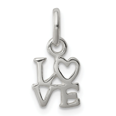 Love Charm Pendant in Real 925 Sterling Silver