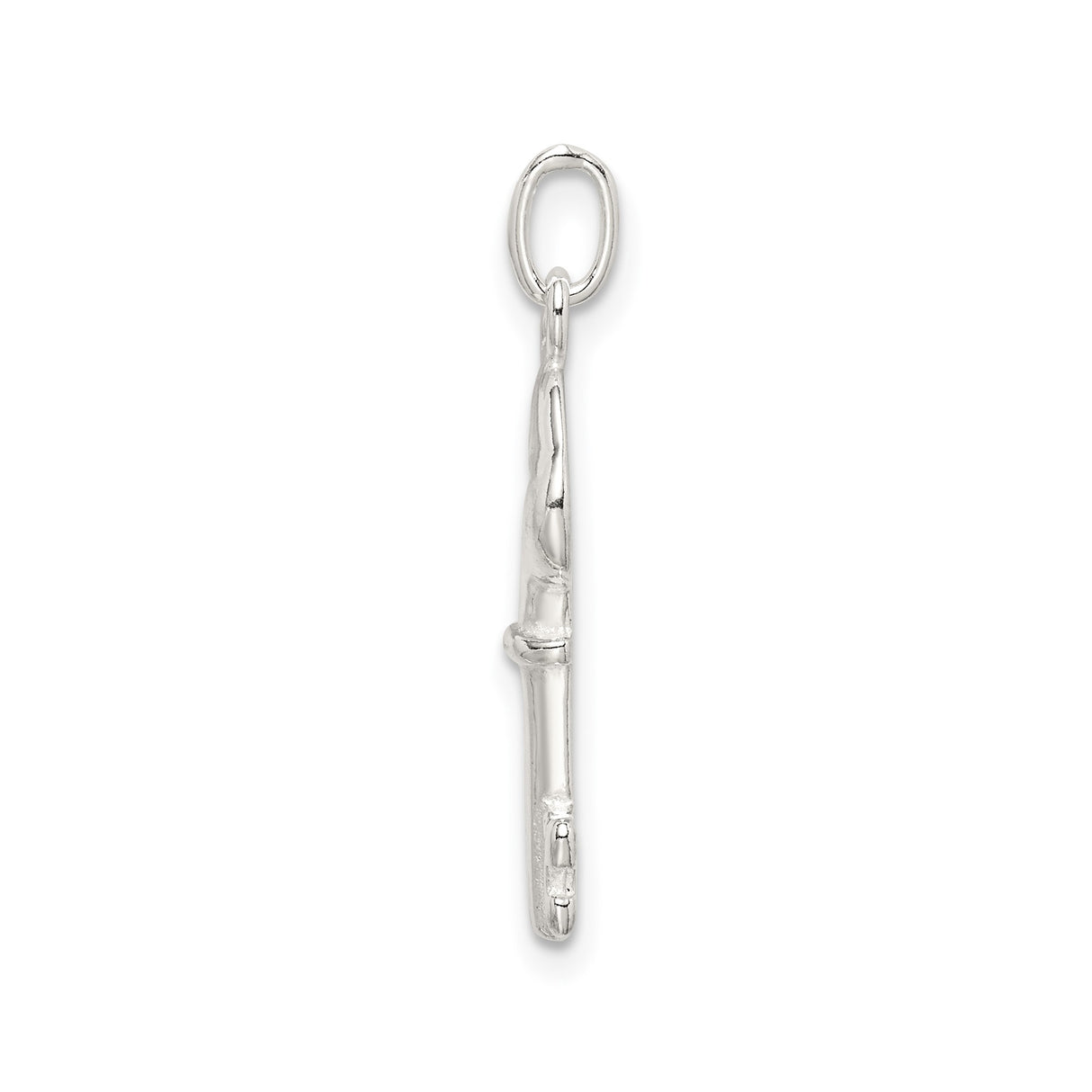 Sterling Silver Key Pendant, Vintage Style Charm with Polished Finish, Symbol of New Beginnings