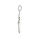 Sterling Silver Key Pendant, Vintage Style Charm with Polished Finish, Symbol of New Beginnings