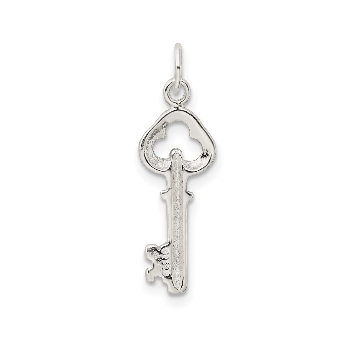 Sterling Silver Key Pendant, Vintage Style Charm with Polished Finish, Symbol of New Beginnings