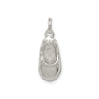 Sterling Silver Baby Shoe Pendant, Symbolizing Motherhood and New Life